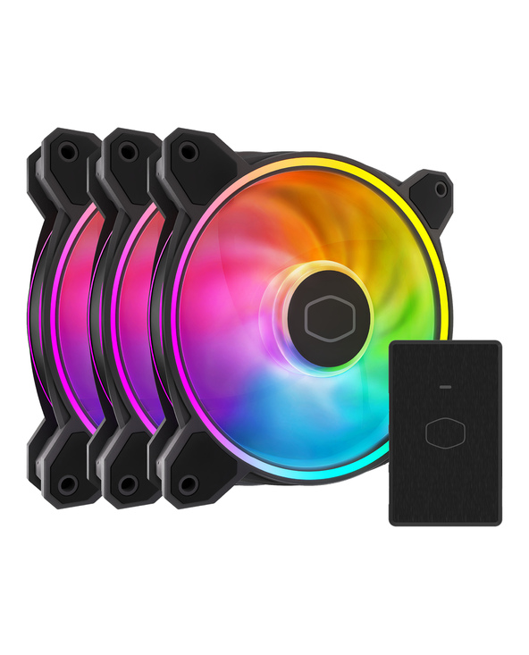 Cooler Master MasterFan MF120 Halo² 3in1 Boitier PC Ventilateur 12 cm Noir 3 pièce(s)