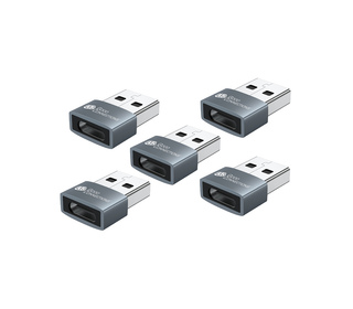 Alcasa USB-AD203-5 changeur de genre de câble USB-A USB-C Gris