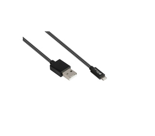 Alcasa 2510-AL005S câble USB USB 2.0 1,8 m USB A USB C/Lightning Graphite