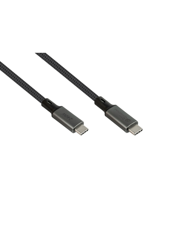 Alcasa 2404-TK018A câble USB USB4 Gen 3x2 1,8 m USB C Graphite