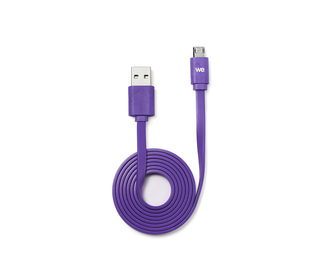 WE WEUSBMICROPLREV100VI câble USB 1 m USB A Micro-USB A Violet