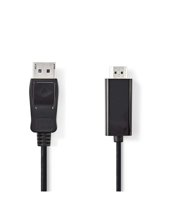 Nedis CCGB37100BK20 câble vidéo et adaptateur 2 m DisplayPort HDMI Type A (Standard) Noir