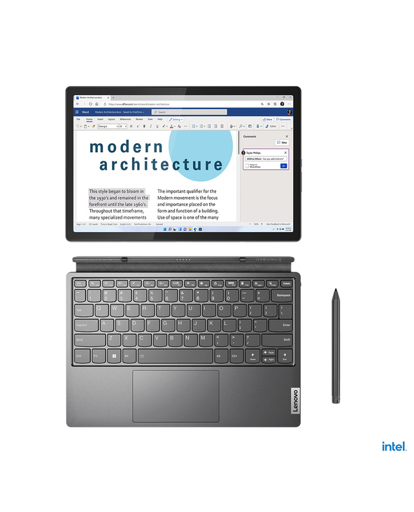 Lenovo IdeaPad DUET 5 12.4" I5 8 Go Gris 256 Go