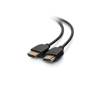 C2G Câble HDMI haut débit flexible avec connecteurs discrets, 30 cm - 4K 60 Hz