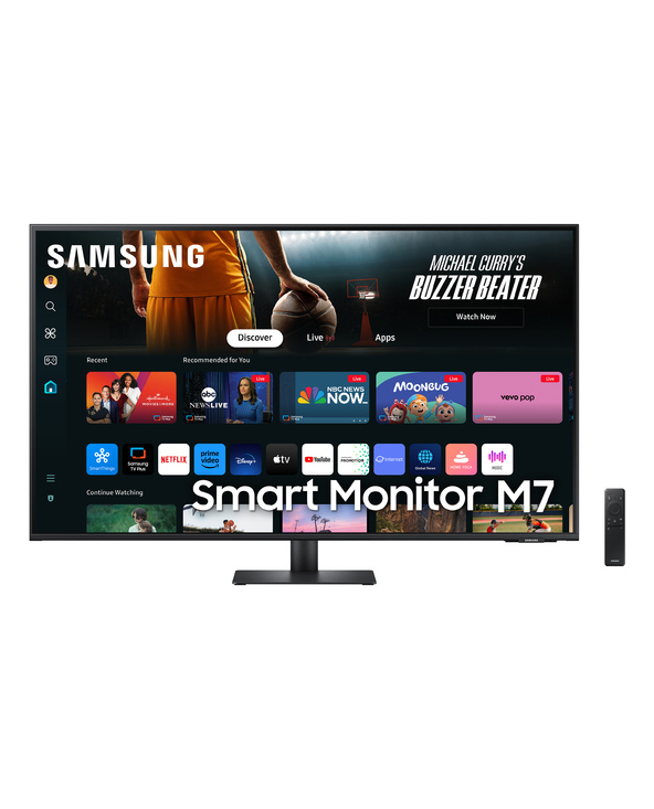 Samsung Smart Monitor 43" SMART MONITOR M7 M70D UHD 43" LCD 4K Ultra HD 4 ms Noir