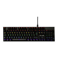 The G-Lab Keyz Carbon EX clavier Jouer USB AZERTY Français Noir