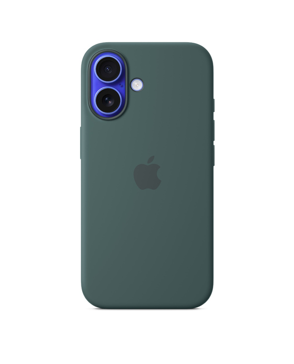 Apple Coque en silicone avec MagSafe pour iPhone 16 - Vert lacustre