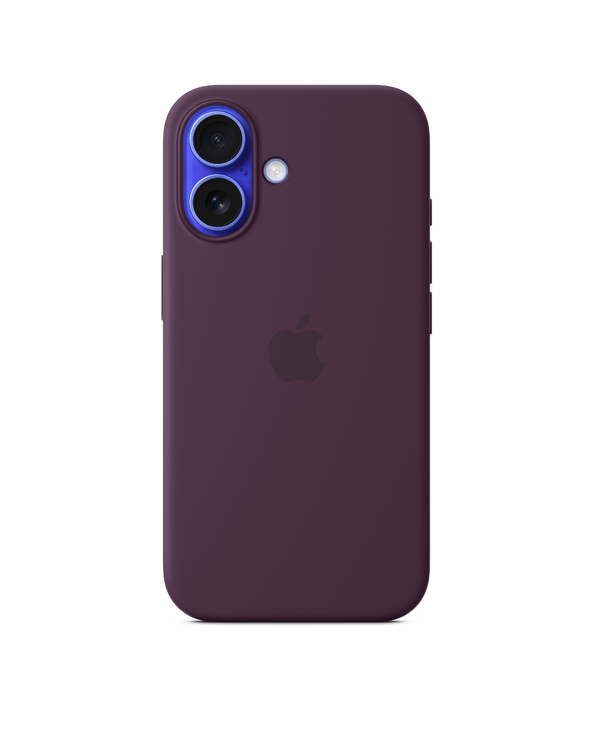 Apple Coque en silicone avec MagSafe pour iPhone 16 - Prune