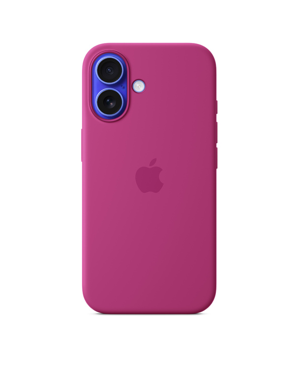 Apple Coque en silicone avec MagSafe pour iPhone 16 - Fuchsia