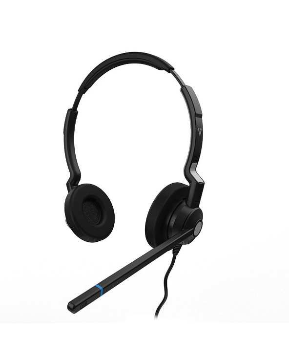 V7 Micro-casque filaire binaural QD pour centre d’appels
