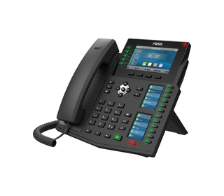 Fanvil X6U V2 téléphone fixe Noir 20 lignes LCD Wifi