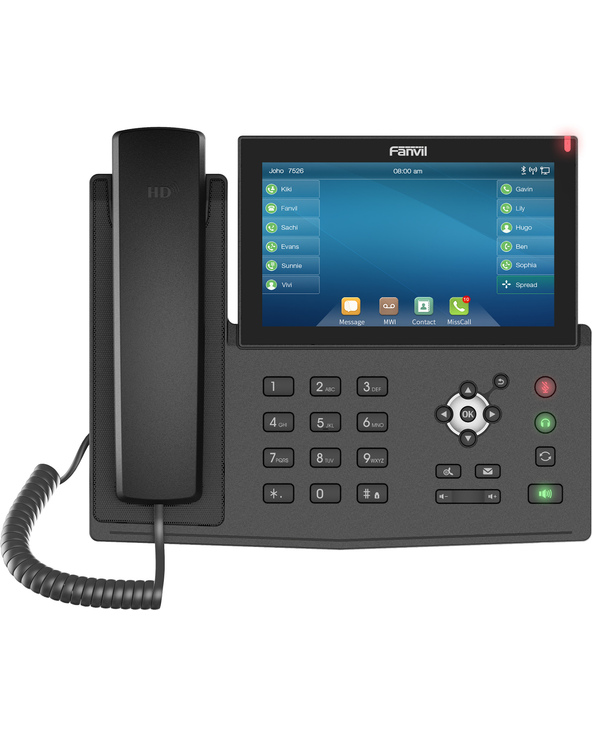 Fanvil X7 V2 téléphone fixe Noir 20 lignes LED