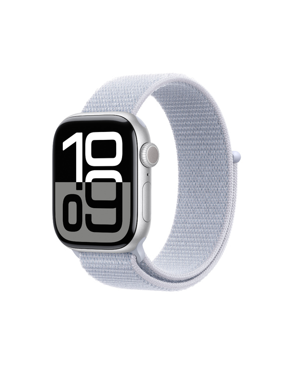 Apple Watch Series 10 OLED 42 mm Numérique 374 x 446 pixels Écran tactile Argent Wifi GPS (satellite)