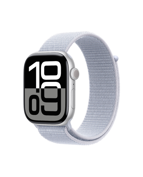 Apple Watch Series 10 OLED 46 mm Numérique 416 x 496 pixels Écran tactile Argent Wifi GPS (satellite)