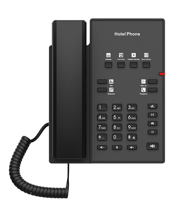 Fanvil H1 téléphone fixe Noir 2 lignes