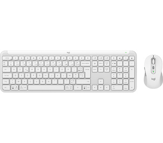 Logitech MK950 Signature Slim clavier Souris incluse Bureau RF sans fil + Bluetooth AZERTY Français Blanc