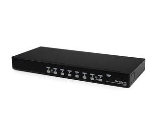 StarTech.com Switch KVM USB VGA à 8 ports avec OSD - Commutateur écran clavier souris à montage en rack 1U