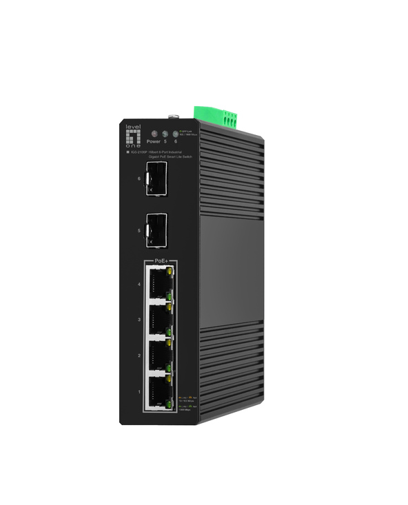 LevelOne IGS-2106P commutateur réseau Géré L2 Gigabit Ethernet (10/100/1000) Connexion Ethernet, supportant l'alimentation via c