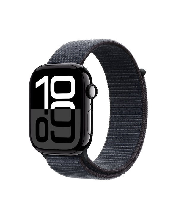 Apple Watch Series 10 OLED 46 mm Numérique 416 x 496 pixels Écran tactile Noir Wifi GPS (satellite)