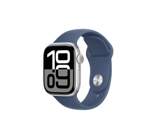 Apple Watch Series 10 OLED 42 mm Numérique 374 x 446 pixels Écran tactile 4G Argent Wifi GPS (satellite)