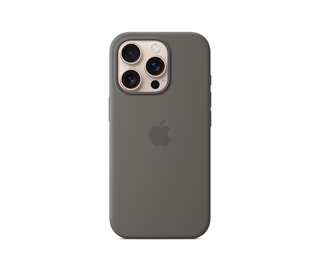 Apple Coque en silicone avec MagSafe pour iPhone 16 Pro - Gris minéral