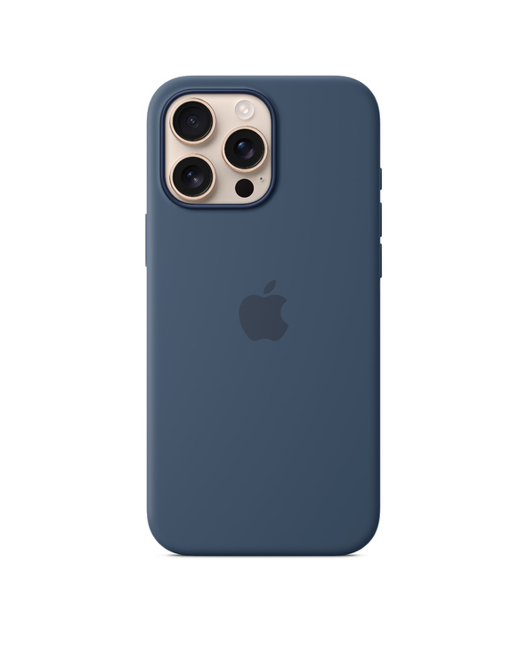 Apple Coque en silicone avec MagSafe pour iPhone 16 Pro Max - Denim