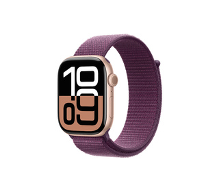 Apple Watch Series 10 OLED 46 mm Numérique 416 x 496 pixels Écran tactile Or rose Wifi GPS (satellite)