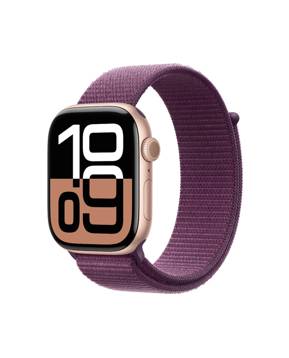 Apple Watch Series 10 OLED 46 mm Numérique 416 x 496 pixels Écran tactile Or rose Wifi GPS (satellite)