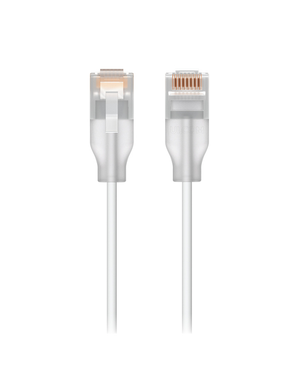 Ubiquiti UACC-Cable-Patch-EL-0.3M-W câble de réseau Translucide, Blanc 0,3 m Cat6