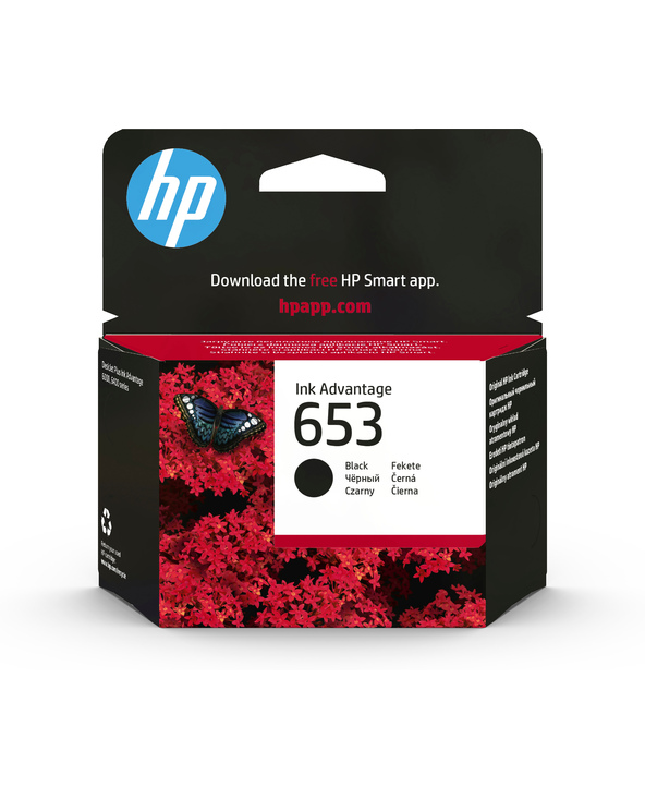 HP Cartouche d’encre Ink Advantage noire HP653 authentique