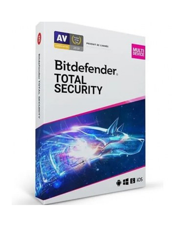 Bitdefender Total Security Sécurité antivirus 1 licence(s) 1 année(s)