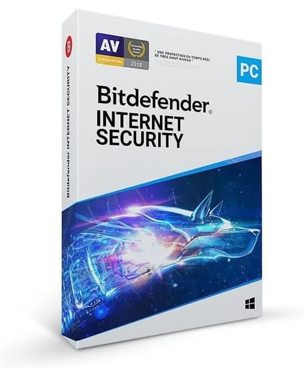 Bitdefender Internet Security Sécurité antivirus 1 licence(s) 2 année(s)