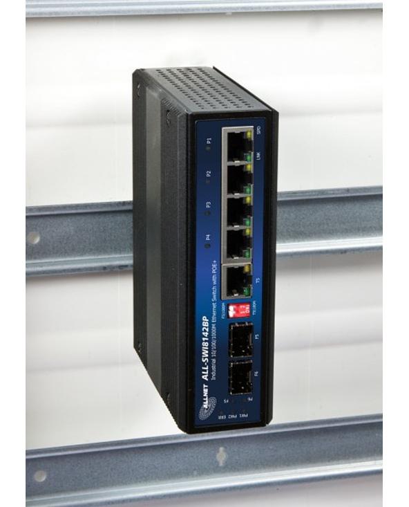 ALLNET 134037 Non-géré Gigabit Ethernet (10/100/1000) Connexion Ethernet, supportant l'alimentation via ce port (PoE) Noir