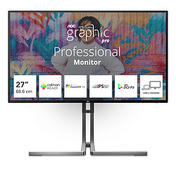 AOC U27U3CV 27" LCD 4K Ultra HD 4 ms Noir