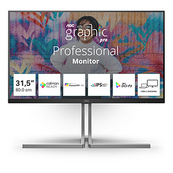 AOC U32U3CV 31.5" LCD 4K Ultra HD 4 ms Noir