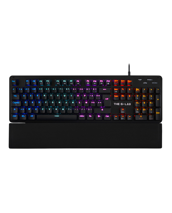 The G-Lab Keyz Carbon Evolution clavier Jouer USB AZERTY Français Noir
