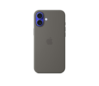 Apple Coque en silicone avec MagSafe pour iPhone 16 Plus - Gris minéral