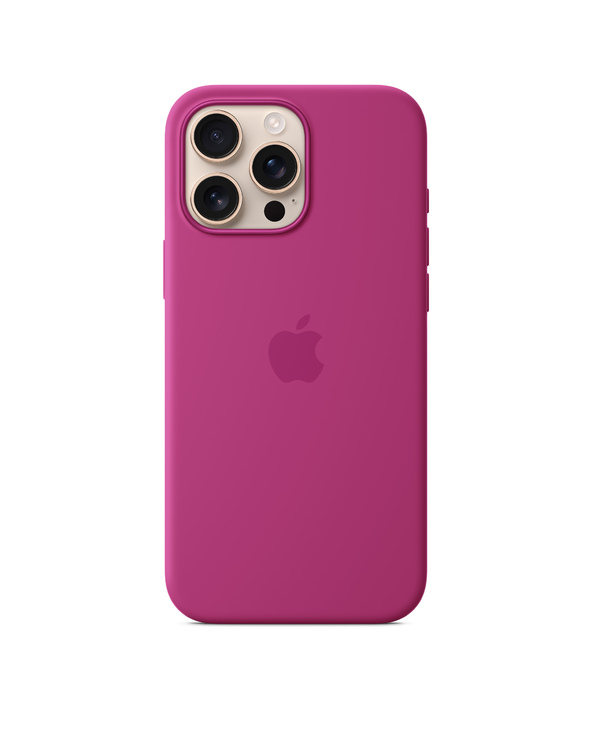 Apple Coque en silicone avec MagSafe pour iPhone 16 Pro Max - Fuchsia