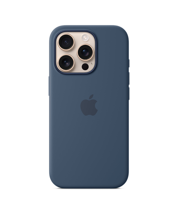 Apple Coque en silicone avec MagSafe pour iPhone 16 Pro - Denim