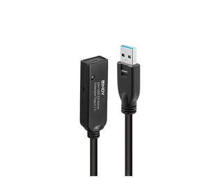 Lindy 43376 câble USB USB 3.2 Gen 1 (3.1 Gen 1) 10 m USB A USB C Noir