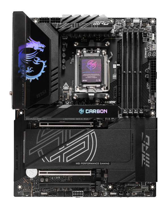 MSI MPG X870E CARBON WIFI carte mère AMD X870E Emplacement AM5 ATX
