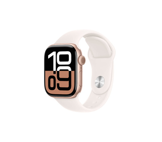 Apple Watch Series 10 OLED 42 mm Numérique 374 x 446 pixels Écran tactile 4G Or rose Wifi GPS (satellite)