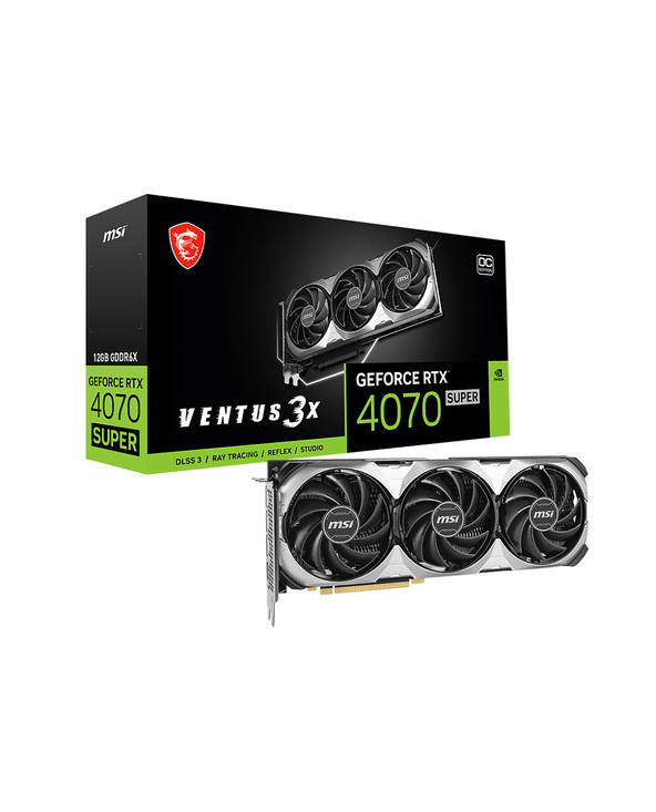 MSI VENTUS GeForce RTX 4070 SUPER 12G 3X OC NVIDIA 12 Go GDDR6X