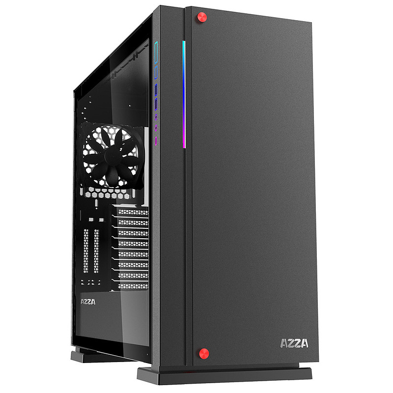 Azza Geh Fulltower ATX Zircon 7000B B/Win-Glas 2xUSB 3.0 Noir