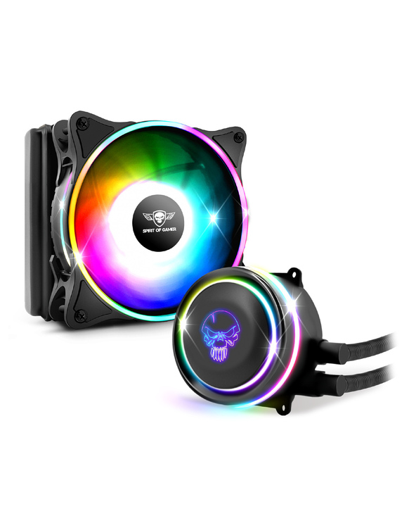 Spirit of Gamer LiquidForce 120 Processeur Refroidisseur de liquide tout-en-un 12 cm Noir 1 pièce(s)