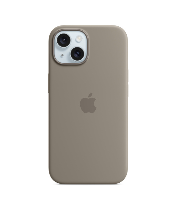 Apple Coque en silicone avec MagSafe pour iPhone 15 - Argile