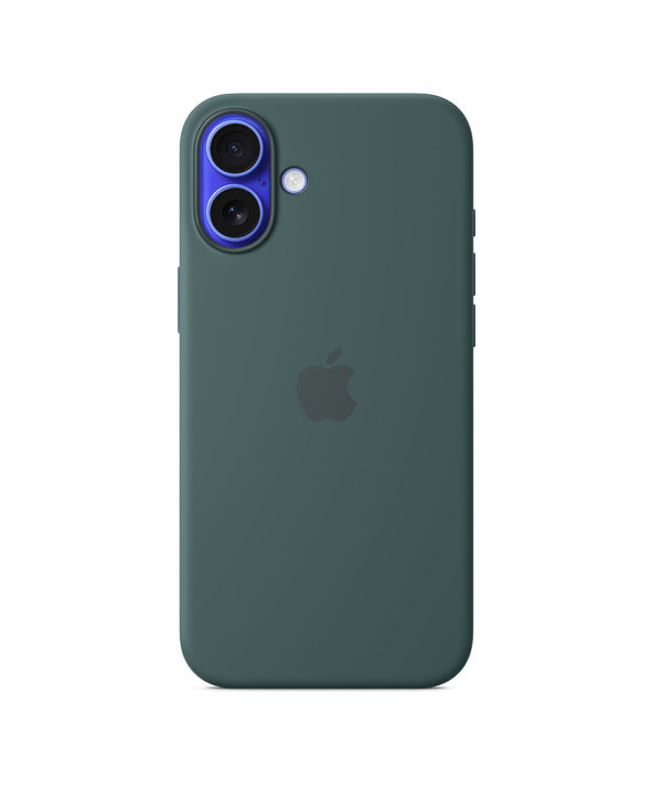 Apple Coque en silicone avec MagSafe pour iPhone 16 Plus - Vert lacustre