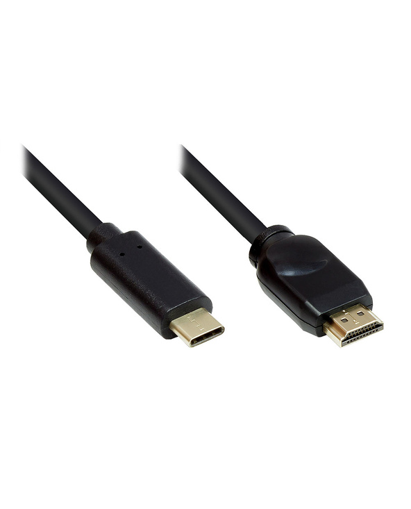 Alcasa GC-M0104 câble vidéo et adaptateur 10 m USB Type-C HDMI Type A (Standard) Noir