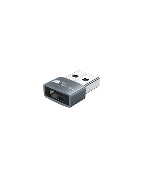 Alcasa USB-AD203 changeur de genre de câble USB-A USB-C Gris