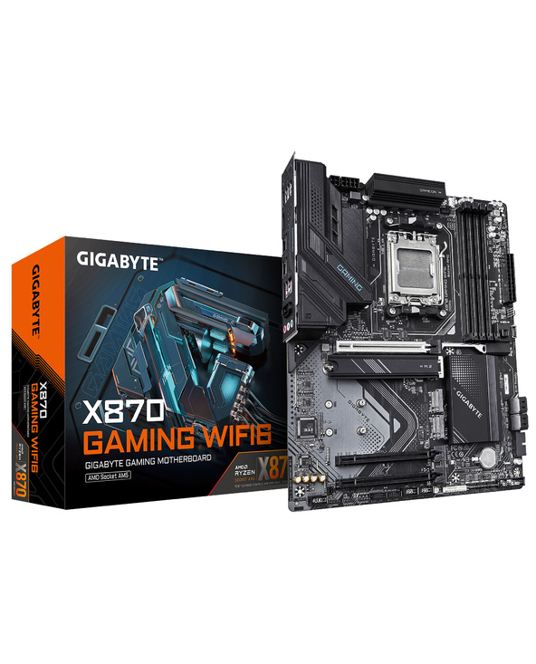 GIGABYTE X870 GAMING WIFI6 Carte Mère - Prend en charge les processeurs AMD Ryzen 9000, 8+2+2 phases VRM, jusqu'à 8000MHz DDR5 (